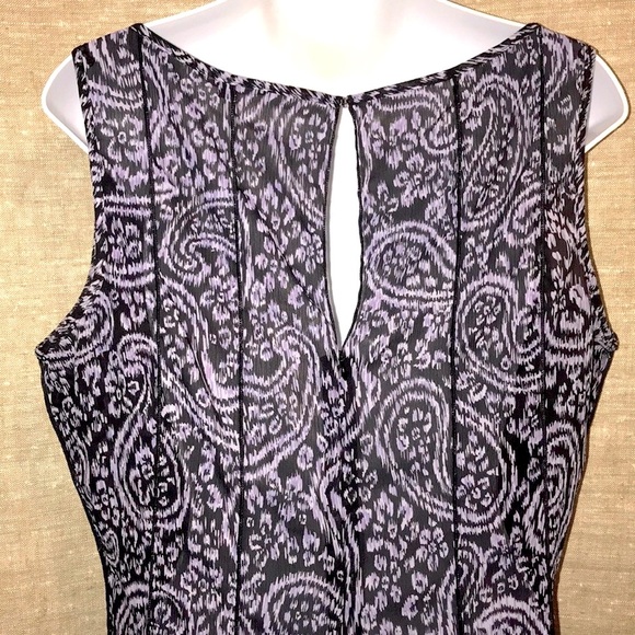 ⭐️3 for $29 EUC Sandra Darren Sleeveless Sheer Dress - Picture 7 of 13